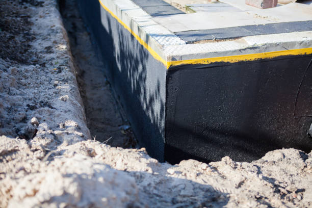 Residential Exterior Waterproofing installation at a Halethorpe, MD home by SJ Waterproofing Pros